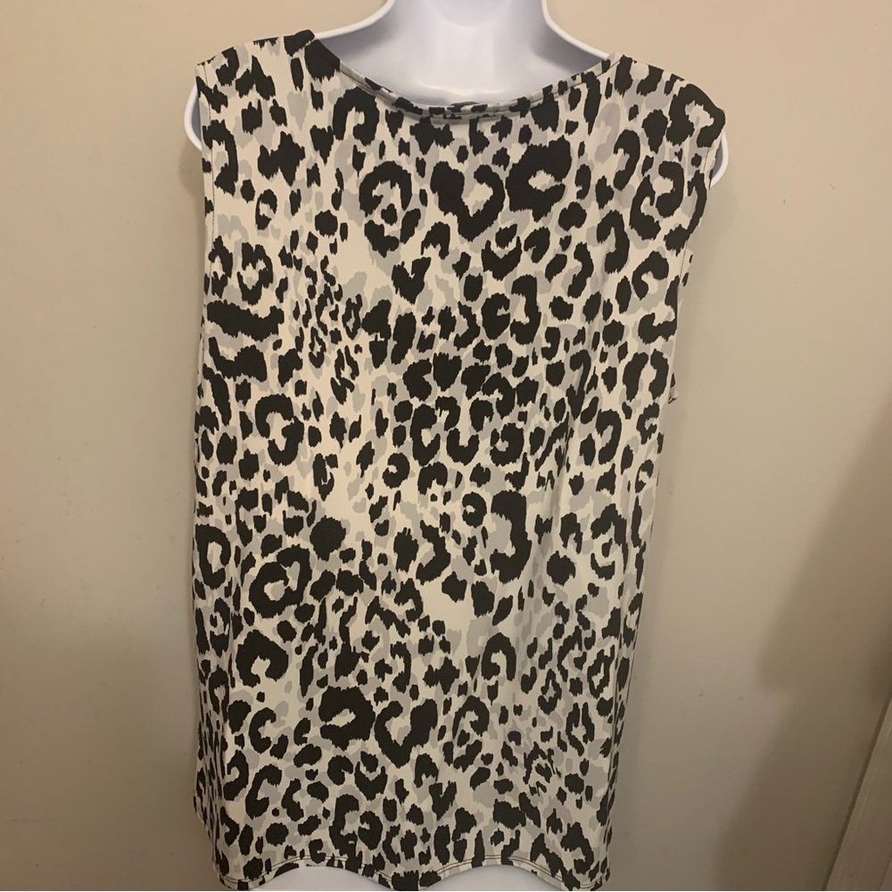NWOT Calvin Klein Leopard Print Sleeveless Top Sz XL - Picture 11 of 16
